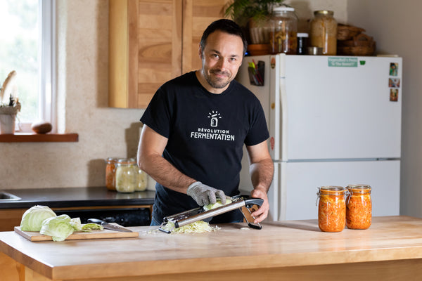 couper chou pour choucroute avec mandoline