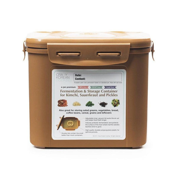 Pot à lacto-fermentation supérieure pour Kimchi, Crazy Korean Cooking - 3,4L