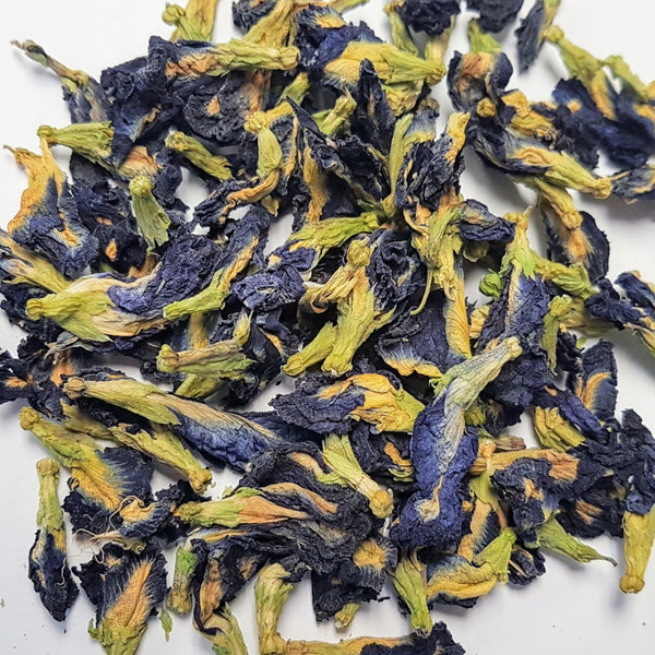 fleurs de pois papillon (clitoria ternatea)