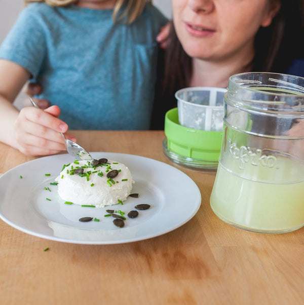 Fromage frais de kéfir de lait