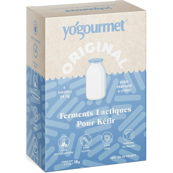 boite ferments kéfir de lait yogourmet